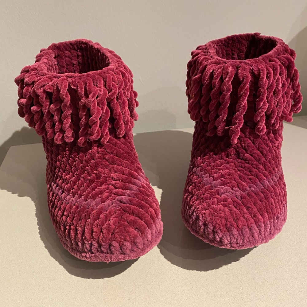Hand Knit Cozy Slippers